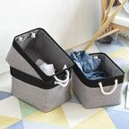 Storage Bins, Storage Cubes Storage Containers for Organizing with Handles for Organizer Bins (15.7 x 11.8 x 8.2 inches)