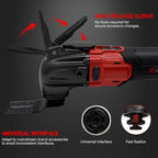 Oscillating Multi Tools for Milwaukee 18V Battery, Multi-Use Grinding Tool, 4°Oscillation Angle, 6 Variable Speeds, Quick-fit Blade Design with 22pcs Accessories for Cutting, Sanding, Scraping