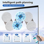 Automatic Window Cleaning Robot with 2800PA Suction, Intelligent Edge Detection 3.0 Path Planning, Water Spray, and Remote Control - Electric Window Cleaner Rotot for Effortless Cleaning