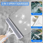 Shower Squeegee for Glass Doors All-Purpose Window Squeegee for Tile Shower Walls Mirror Bathroom Car Window Cleaning (White)