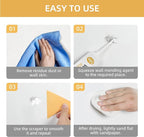 2pcs Drywall Repair Kit Hole Repair Patch Kits Wall Spackle Repair Paste Wall Mending Agent Quick Fix Solution for Home Wall, White Repair Putty Plaster Dent & Wood Scratch Repair