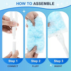 10 PCS Disposable Dusters Refills Compatible with Swiffer,Bulk Heavy Duty 360 Degree Duster Replacement Head for Blinds Ceiling Fans and Furniture Dusting