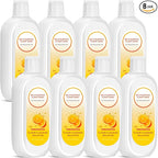 8 Pack 4000ml Floor Cleaning Solution Compatible with Tineco Floor One Ifloor Series Floors Cleaner Refill Solution Wet Dry Vacuum Mops Solutions(Orange Scent)