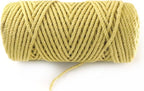 4mm x 100 Feet Yellow Jute Rope, Twine for Gardening Tomato Climbing Plant Tie Floristry Crafts Gift Wrapping Packing Decor