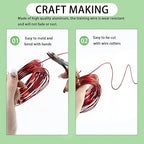 4-Roll Anodized Aluminum Bonsai Training Wire with Wire Cutter - Indoor Garden DIY Tools for Bonsai Trees