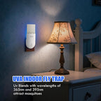 Indoor UV Fly Trap – Silent Gnat & Fruit Fly Catcher with Night Light, 400 sq. ft Coverage