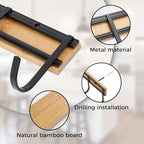 Kitchen Utensil Hanger, Wall Mout Kitchen Utensil Holder Organizer Rack with 6 Hooks, 2 Set Kitchen Wall Hooks for Hanging Cooking Utensils Set, Heavy Duty Wall Shower Hook