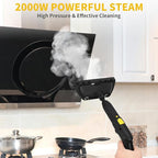 Steam Cleaner, 2000W Portable Household Steamer, 20 Accessories Included Multipurpose Steam Cleaner for Floors, Appliances,Kitchen,Playground,Car (Yellow)