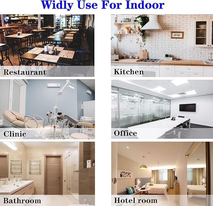 BAIMNOCM UV Lamp 76 Watts, Hanging Mite Odor Mold Removal Lamp with Remote Control Timer, UV-C Light for Basement Kitchen, 254nm Quartz Light