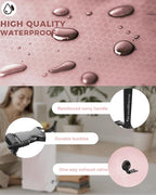 Travel Laundry Bag, Pump Free Vacuum Storage Bag Reusable Compression Dirty Clothes Travel Bag Waterproof Wet Dry Bags Large Capacity Space Saver Bags Camp Clothes Organizer (1 Pcs)(Pink, M)