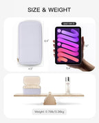 Vlando Jewelry Travel Case,Travel Jewelry Organizer with Clear Velvet Jewelry Bags 12Pcs Zipper Pouch for Women Earrings Organizers-Purple