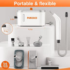 Pressurized Steam Cleaner Handheld 6 Multi-Surface Attachments small Mini Steam Cleaner for Car Grout Kitchen 30s Fast Heating Deep Cleaner for Tile Upholstery Pet Hair