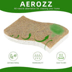 10 Pack Biodegradable Natural Sponges Kitchen - Compostable Cellulose and Coconut Walnut Scrubber Sponge - Non Scratch Eco Friendly Quick Drying Sponges for Dishes