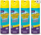 Invisible Glass 91160-4PK Premium Aerosol Glass and Window Foaming Cleaner Spray – Cleans Glass, Windows, Mirrors, Shower Doors, and More – Streak-Free, Ammonia-Free, Tint-Safe – 19 oz (Pack of 4)
