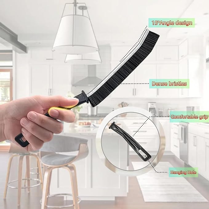 Crevice Cleaning Brush, Multifunctional Cleaning Brush Tool, Bathroom Gap Brush,Grout Brush, Cleaning Tools for Toilet, Bathrooms, Kitchens, Bathtub, Faucets, Sink, Windows，6pcs