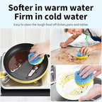 SmilePowo 9 Pack Scrub Sponge, Dual-Sided Temperature Controlled Kitchen Sponge for Dishes,Cute Frog Scrub Sponges Household Cleaning Pads Bathroom Wall Cleaner Multi-Functional Cleaning Sponges