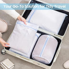 4 Pcs Large Mesh Laundry Bags for Delicates Intimates Lingerie with Zipper 2 Pcs 20” x 24”, 2 Pcs 24” x 24”