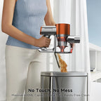 Cordless Stick Vacuum Cleaner - Lightweight Handheld Vacuum with Self Standing, Removable Battery with 45min Running Time, Anti-tangle Wireless Vacuum for Home Pet Hair/Hardwood Floor/Carpet OB