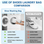 Shoe Washing Machine Bag,Shoe Laundry Bags for Sneakers, Reusable Shoe Cleaning Bag for All Shoe Sizes