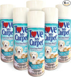 Love My Carpet Pet Special Heavy Foam,Carpet Cleaner,Urine,Pet Stain And Odor Remover,Carpet Cleaner Solution,6 Pack Of 12oz
