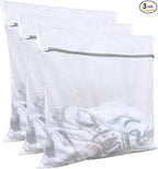 Lingerie bags for laundry(3Pcs,24 X 24inch),large mesh laundry bags,Delicates Bags for Washing Machine