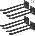 14 Inches Extra Large Garage Hooks, 4Pcs Heavy Duty Garage Wall Mount Organizer, Tool Hanger Long Utility Storage Hooks for Hanging Tire, Chair, Ladder, Garden Tools, Strollers and More