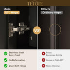 TETOTE 20 x 28 Bathroom Mirror with Storage with Tempered Beveled Mirror Black Medicine Cabinet Aluminum Cabinet DTC Hinges, Stepless Adjustable Shelves, Recessed/Surface-Mounted