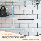 HARFINGTON 2pcs Shower Squeegee 8.8 Inch Length Water Blade Cleaner Tool Household Mirror Squeegee with Hole for Windshield Window Cleaning Glass Door, White