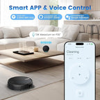 AIRROBO Robot Vacuum and Mop, 3000Pa Strong Suction Power Vacuum Mop Robot, Wi-Fi/App/Alexa, Self-Charging Robotic Vacuum for Hard Floor, Pet Hair and Low-Piled Carpet, Slim Design, Quiet,P30