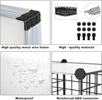 AWTATOS 12 Cube Storage Wire Closet Organizers DIY Stackable Storage Shelves Bookcase Cabinet for Home Office, Black