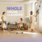 350W 40KPa Cordless Vacuum Cleaner Compatible with DeWalt 20V Battery (No Battery), 6-in-1 Self-Standing Stick Vacuum, 3 Models, Dual Dust Cup, LED Display & 180° Bendable Wand