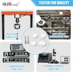 JRready ST6557 MLX 13.5A Connector Kit Crimper Pin Extraction Tool 2 3 6 Pin Power Connectors Male Female 14-20AWG Crimp Terminals Automotive Electrical Molex .084” Wire Connectors 6.35mm Pitch
