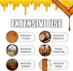 Beeswax Spray Cleaner with Sponge & Towel for Wood Furniture, Natural Beeswax Care For Wood Floors, Furniture, Tables, Cabinets (Lemon)