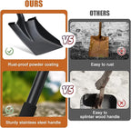 Shovel, Garden Shovels for Digging, 31” Small Spade Square Shovel with D-Handle Portable，Suitable for Car Snow Removal Trenching Kids Sand Beach Shovel Camping Gardening