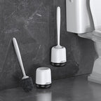 Lefree Toilet Brush Set with Ventilated Holder - 3 Packs, Silicone Toilet Bowl Brush - Floor Standing & Wall Mounted Scrubber