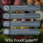 Food Cycler Eco 5 Award-Winning Kitchen Food Recycler | Indoor Composter Bin Alternative | Electric Countertop Food Disposer with Odorless 5L Indoor Food Waste Bin for Easy Waste Management | Grey