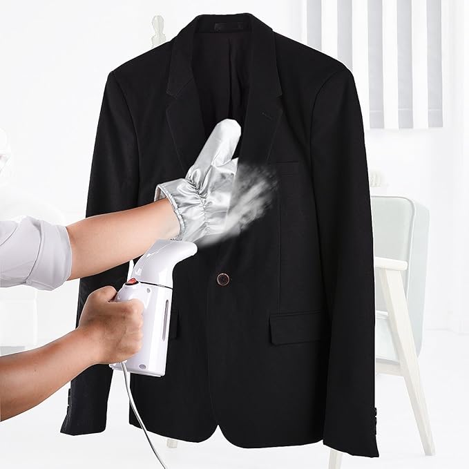 Garment Steamer Ironing Gloves Flexible Anti Steam Mitt Heat Resistant Waterproof Protective Ironing Glove for Steaming Clothes -1 Pair