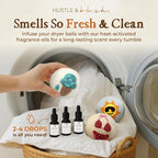 Fluff Ewes Wool Dryer Balls 6 Pack Premium New Zealand Wool Laundry Balls for Dryer, No Static Dryer Balls Laundry Reusable, XL Wool Dryer Balls Cute, Baby Dryer Balls for Dryers - Fun in The Sun