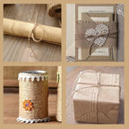 2mm Natural Jute Twine String 1500 Feet Long Jute Rope for Crafting Plant Gardening Gift Christmas Handmade Arts Wrapping Twine Cord Crochet Knitting DIY Home Decor