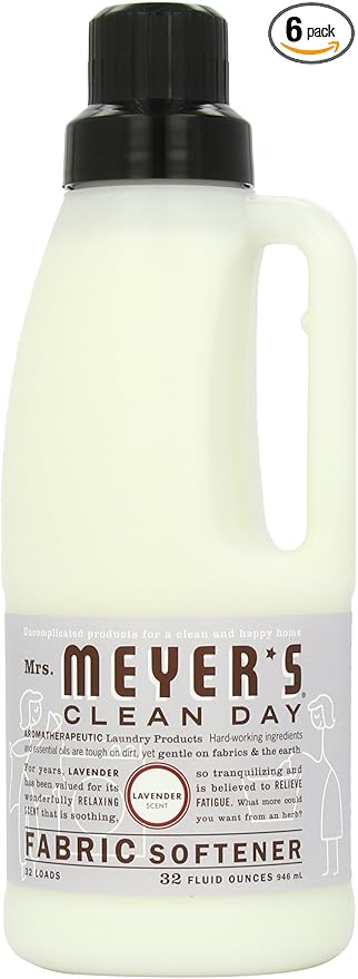 Mrs. Meyer's Clean Day Fabric Softener, Lavender, 32-Ounce Bottles (Case of 6)