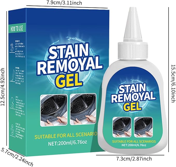 Multi-purpose Stain Remover Gel, Front-Loading Washing Machine Stain Remover, Suitable for Washing Machine Gasket Rubber Seal, Household Stain Remover Gel (1)