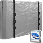 TICONN Mattress Bags for Moving, Heavy Duty Twin Mattress Cover Storage Bag with Full-Around Handle and Adjustable Buckles (Gray, Twin)