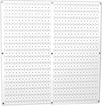 Wall Control Pegboard Organizer 4 ft. Metal Standard Tool Storage Kit With White Toolboard and Accessories - 30-P-3232W