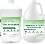 Hygea Natural Bed Bug & Lice Elimination Duo Kit- Includes Lice & Bed Bug Spray & Laundry Additive - Gentle Formula - Effective Pest Control for Home & Travel (2 Pack, 1 Gallon Each)