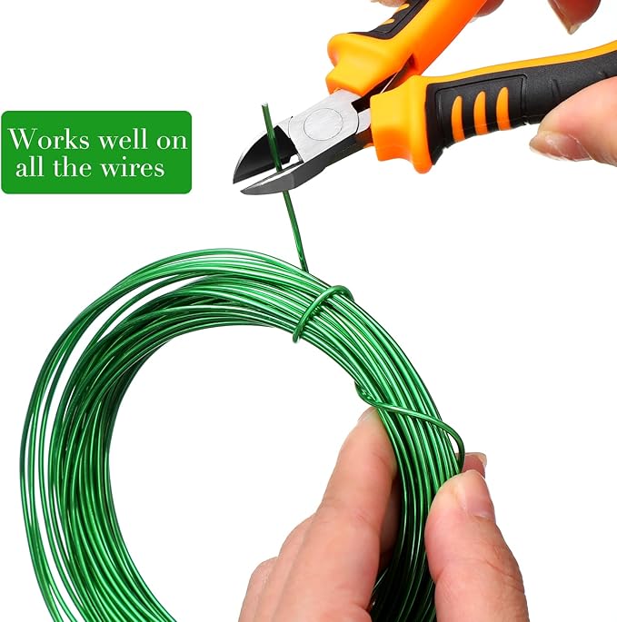 5 Roll Aluminum Bonsai Training Wire & Cutter Set - 160 Feet Total with Adjustable Anodized Wire 1/1.5/2.0 mm for Fine Trunk & Branch Control