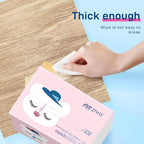 1800 Pulls Paper Facial Tissues,Powder Free,Lint Free,Super Soft 4-Ply 6.1"x6.9" w. Compact Pink Plastic Bag for Easy-to-Dispense,Drive Skin Ultra Soft