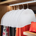 50pcs Clothes Protectors For Hanging Clothes，Suit Covers For Closet，Dust Covers For Hanging Clothes，Garment Covers For Hanging Clothes，Hanger Covers To Keep Dust Off Clothes，24''W X 12"H X 2''D