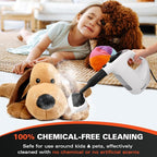 Steam Cleaner, Handheld Steamer for Cleaning, Multipurpose Pressurized Steam Cleaners for Home Use with Continuous Steam Lock, Unlimited Use Time and 11 Accessory Kit to Remove Grime, Grease