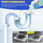 Pipeline Dredging Agent, Drain Clog Remover, Powerful Sink Drain Cleaner for Bathroom and Kitchen Sink Pipe Unclog (2PCS)