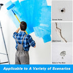 4 Pcs Drywall Repair Kit 12×12 Inch Wall Patch Repair Kit, Hole Patching Kit Wall Drywall with Scraper Dry Wall Patch Kits Self Adhesive Aluminum Mesh